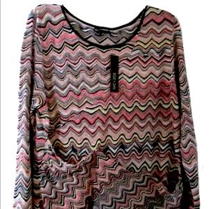 NWT  "NICK & ZOE" TUNIC LENGTH SCOOP NECK XL